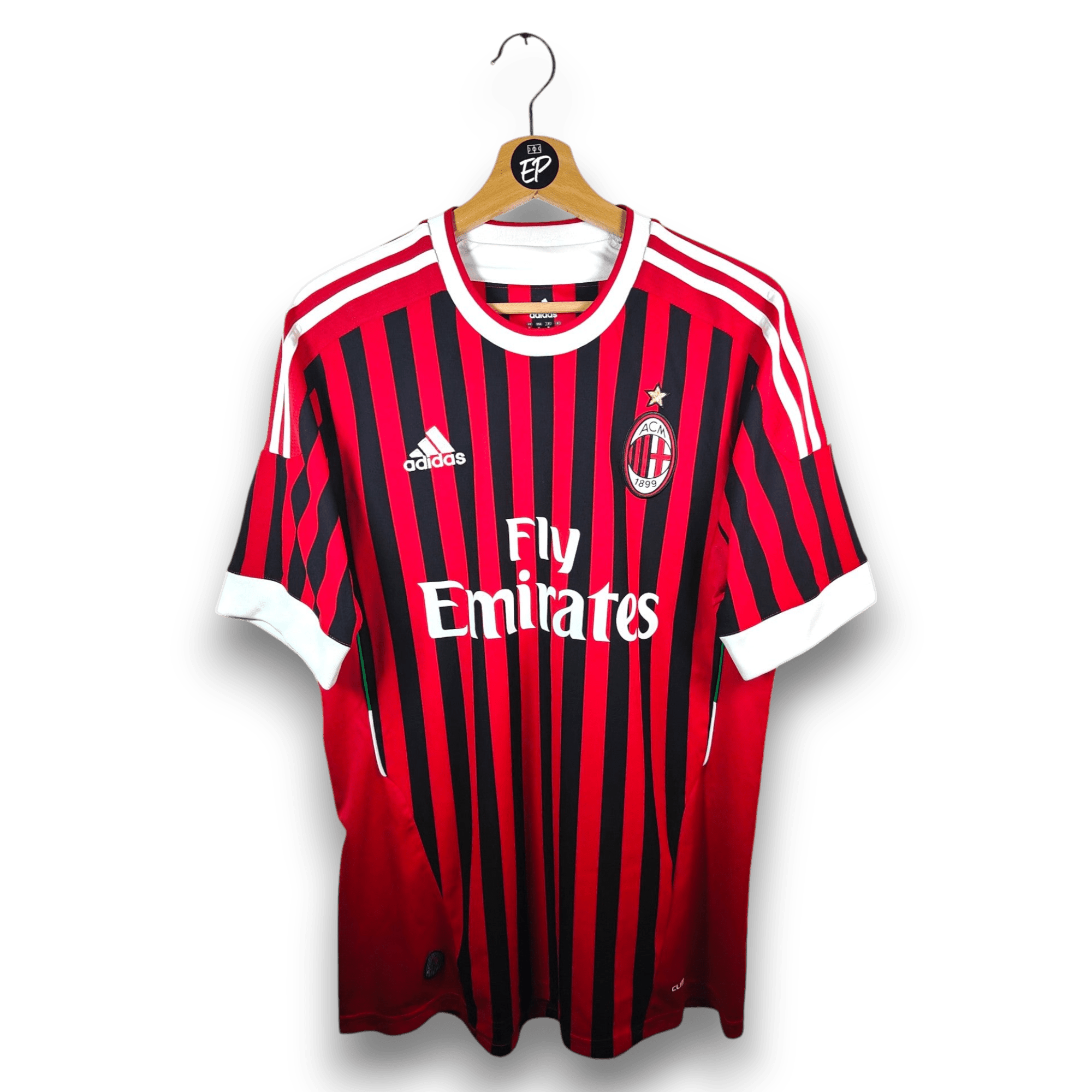 2011 - 12 AC Milan Home Shirt Ibrahimovic 11 (M) - Eternal Pitch