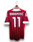 2011 - 12 AC Milan Home Shirt Ibrahimovic 11 (M) - Eternal Pitch