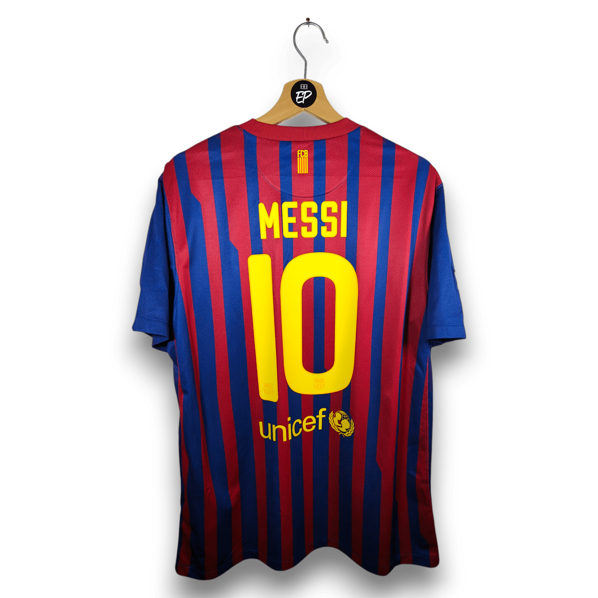 2011-12 FC Barcelona Home Shirt Messi #10 - 7/10 - (L