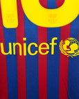 2011 - 12 FC Barcelona Home Shirt Messi 10 - 9/10 - (M) - Eternal Pitch