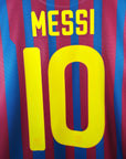 2011 - 12 FC Barcelona Home Shirt Messi 10 - 9.5/10 - (XL) - Eternal Pitch