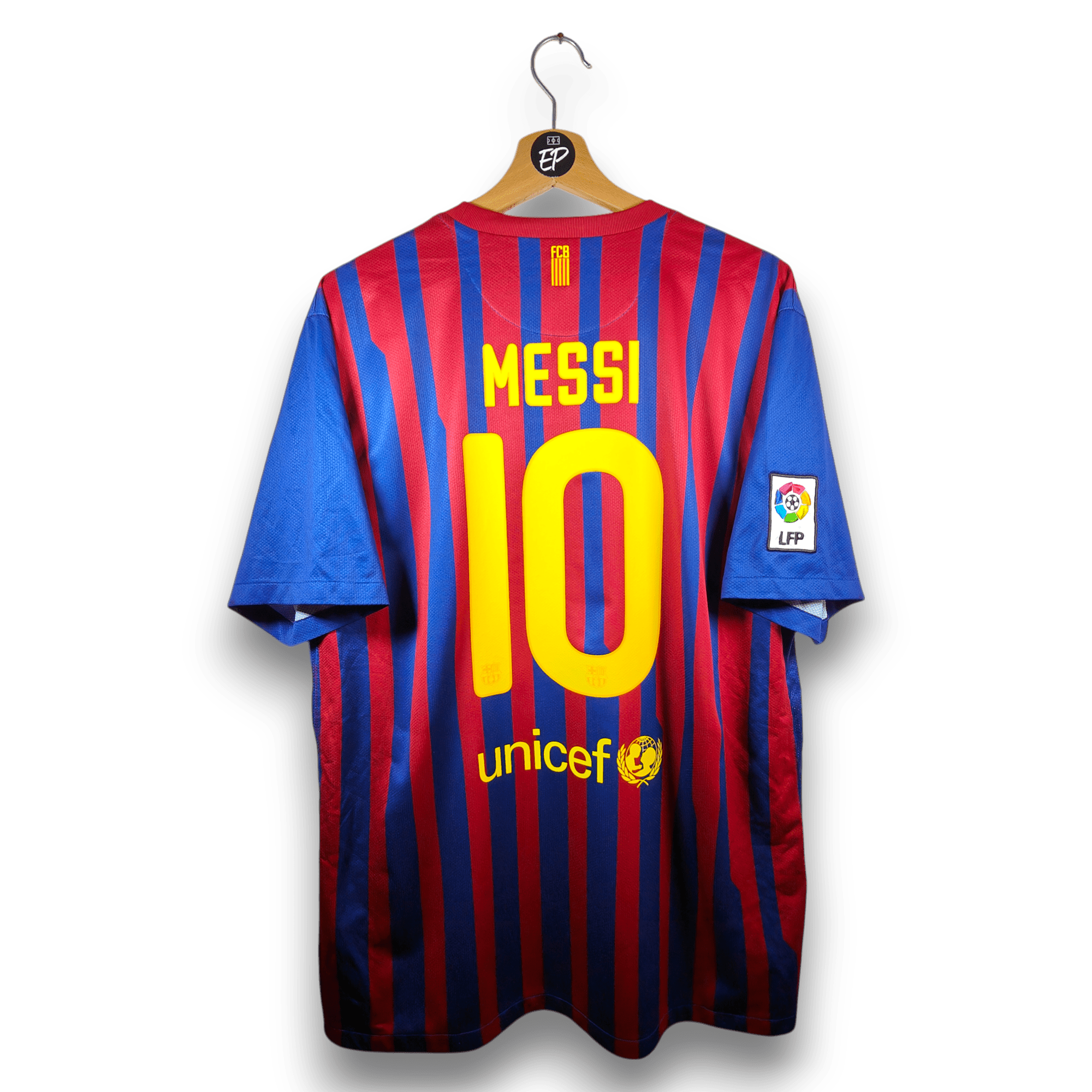 2011 - 12 FC Barcelona Home Shirt Messi 10 - 9.5/10 - (XL) - Eternal Pitch