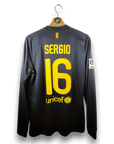 2011 - 12 FC Barcelona LS Away Shirt Sergio 16 - 8.5/10 - (M) - Eternal Pitch