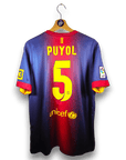 2012 - 13 FC Barcelona Home Shirt Puyol 5 - 8.5/10 - (L) - Eternal Pitch