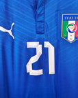 2012 - 13 Italy Home Shirt Pirlo 21 - 8.5/10 - (M) - Eternal Pitch