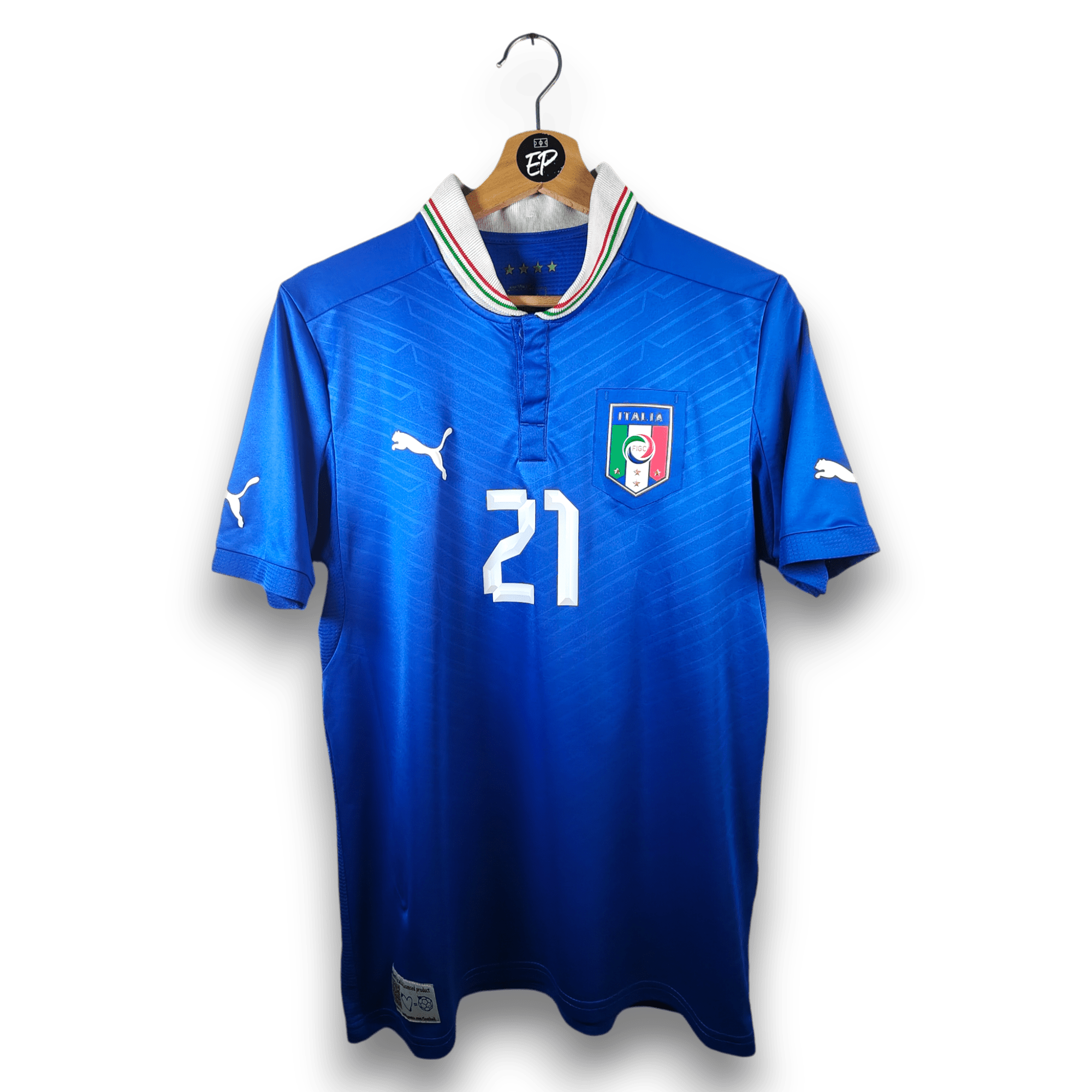2012-13 Italy Home Shirt Pirlo #21 (M) – Eternal Pitch
