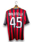 2013 - 14 AC Milan Home Shirt Balotelli 45 - 6/10 - (M) - Eternal Pitch