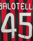 2013 - 14 AC Milan Home Shirt Balotelli 45 - 8.5/10 - (M) - Eternal Pitch