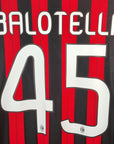 2013 - 14 AC Milan Home Shirt Balotelli 45 - 9.5/10 - (XL) - Eternal Pitch