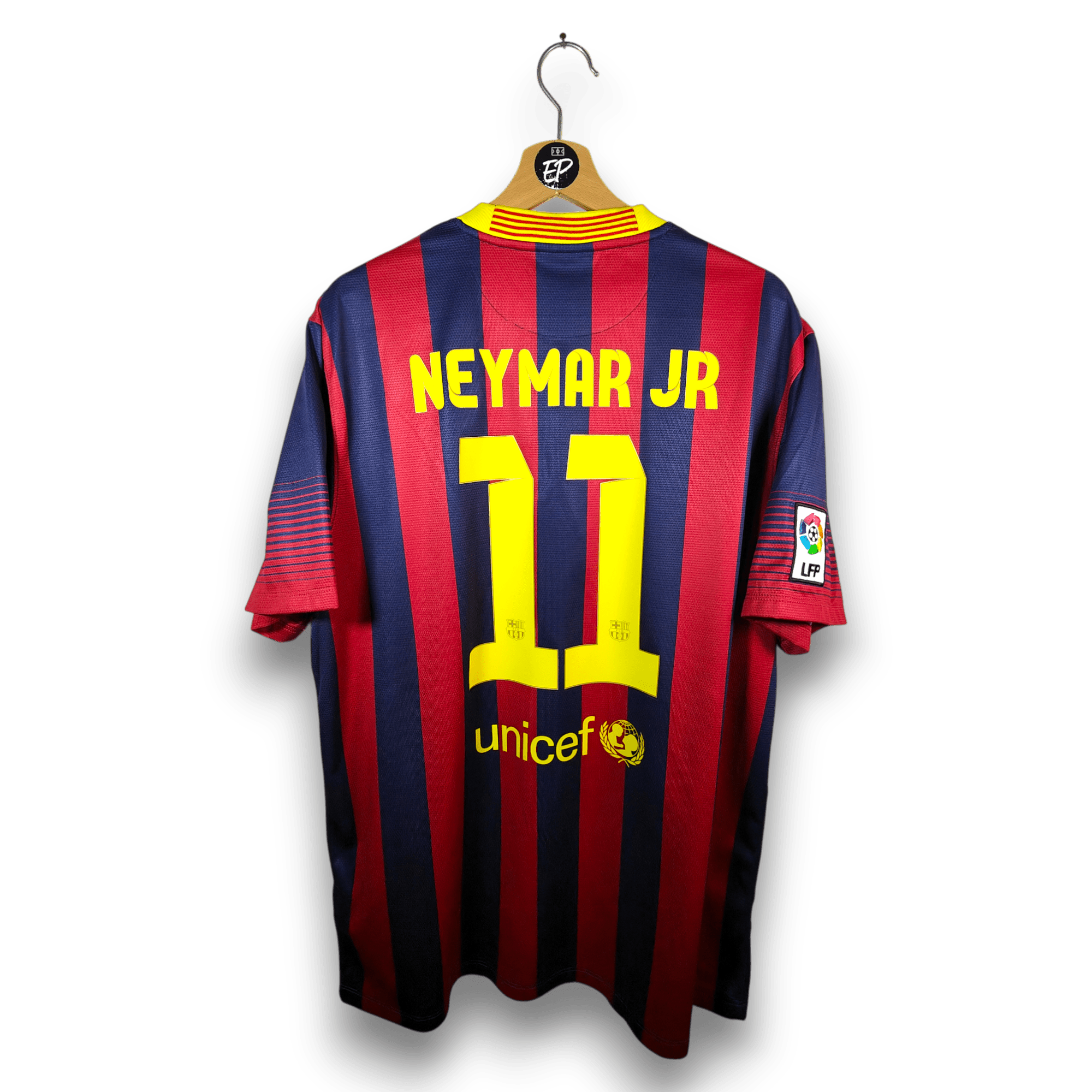 2013 - 14 FC Barcelona Home Shirt Neymar 11 - 8.5/10 - (XL) - Eternal Pitch