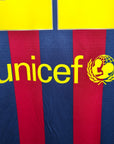 2013 - 14 FC Barcelona Home Shirt Neymar 11 - 8.5/10 - (XL) - Eternal Pitch