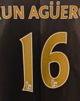 2013 - 14 Manchester City Away Shirt Kun Aguero 16 (L) - Eternal Pitch