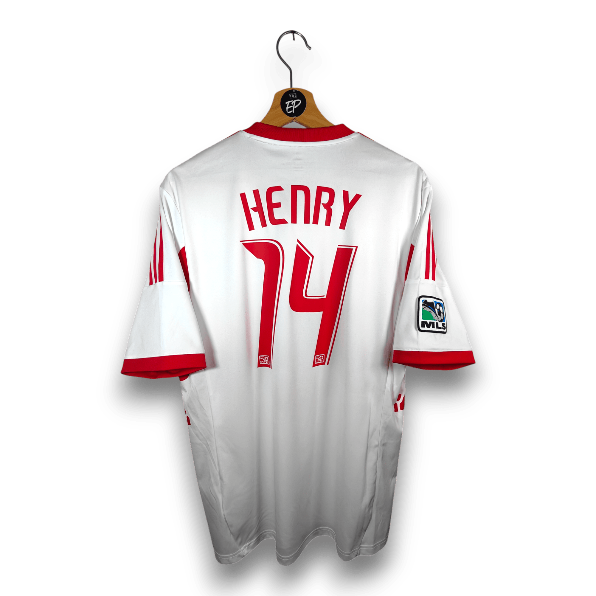 2013-14 New York Red Bulls Home Shirt Henry #14 - 9.5/10 - (L