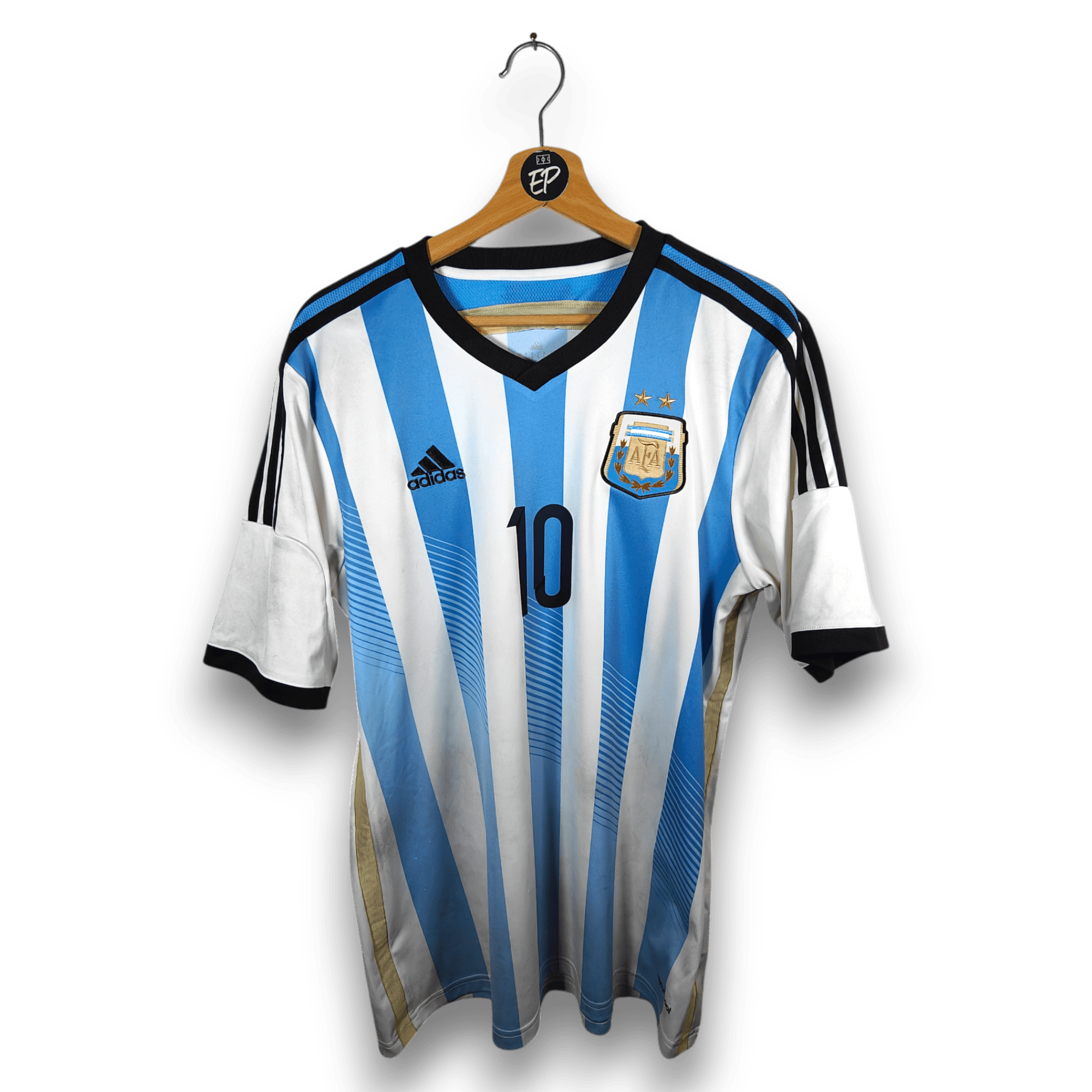 2013 - 15 Argentina Home Shirt Messi 10 - 5.5/10 - (L) - Eternal Pitch