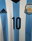 2013 - 15 Argentina Home Shirt Messi 10 - 9/10 - (M) - Eternal Pitch