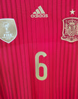 2013 - 15 Spain Home Shirt Iniesta 6 - 9.5/10 - (M) - Eternal Pitch