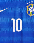 2014 - 15 Brazil Away Shirt Neymar 10 - 9.5/10 - (M) - Eternal Pitch