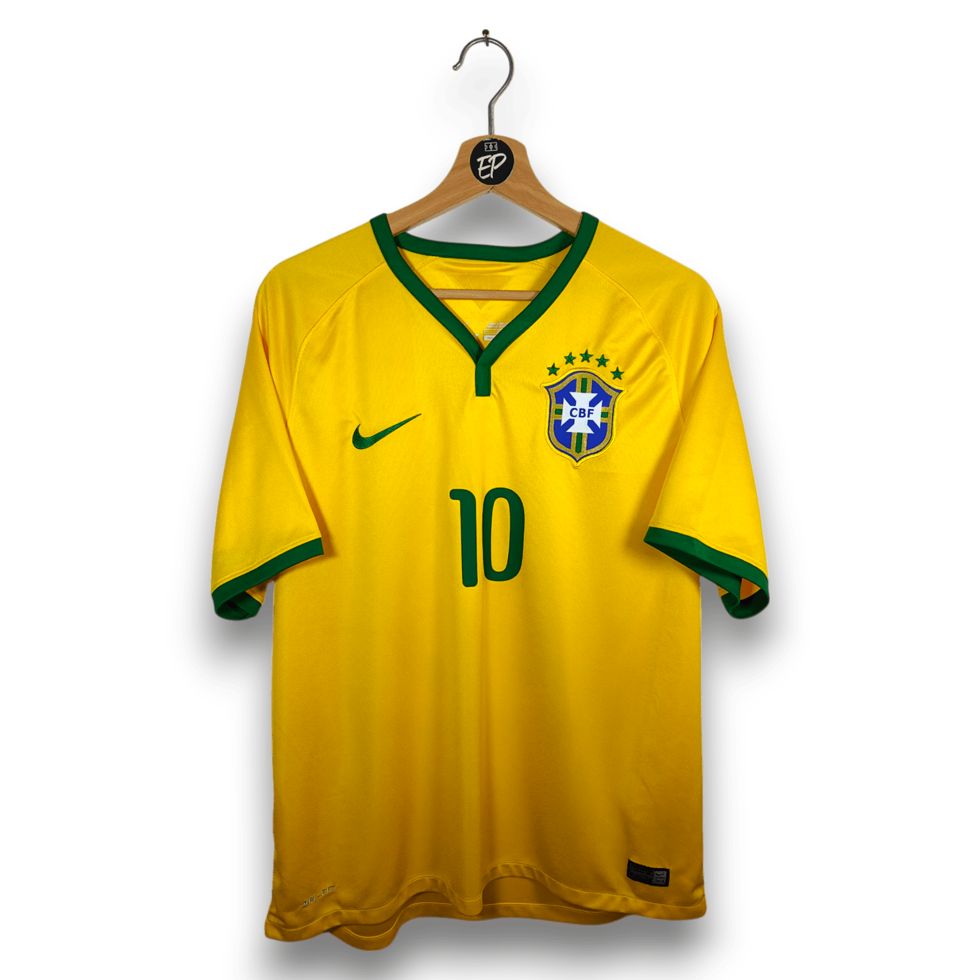 2014 - 15 Brazil Home Shirt Neymar 10 - 9.5/10 - (L) - Eternal Pitch
