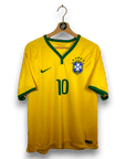 2014 - 15 Brazil Home Shirt Neymar 10 - 9.5/10 - (L) - Eternal Pitch