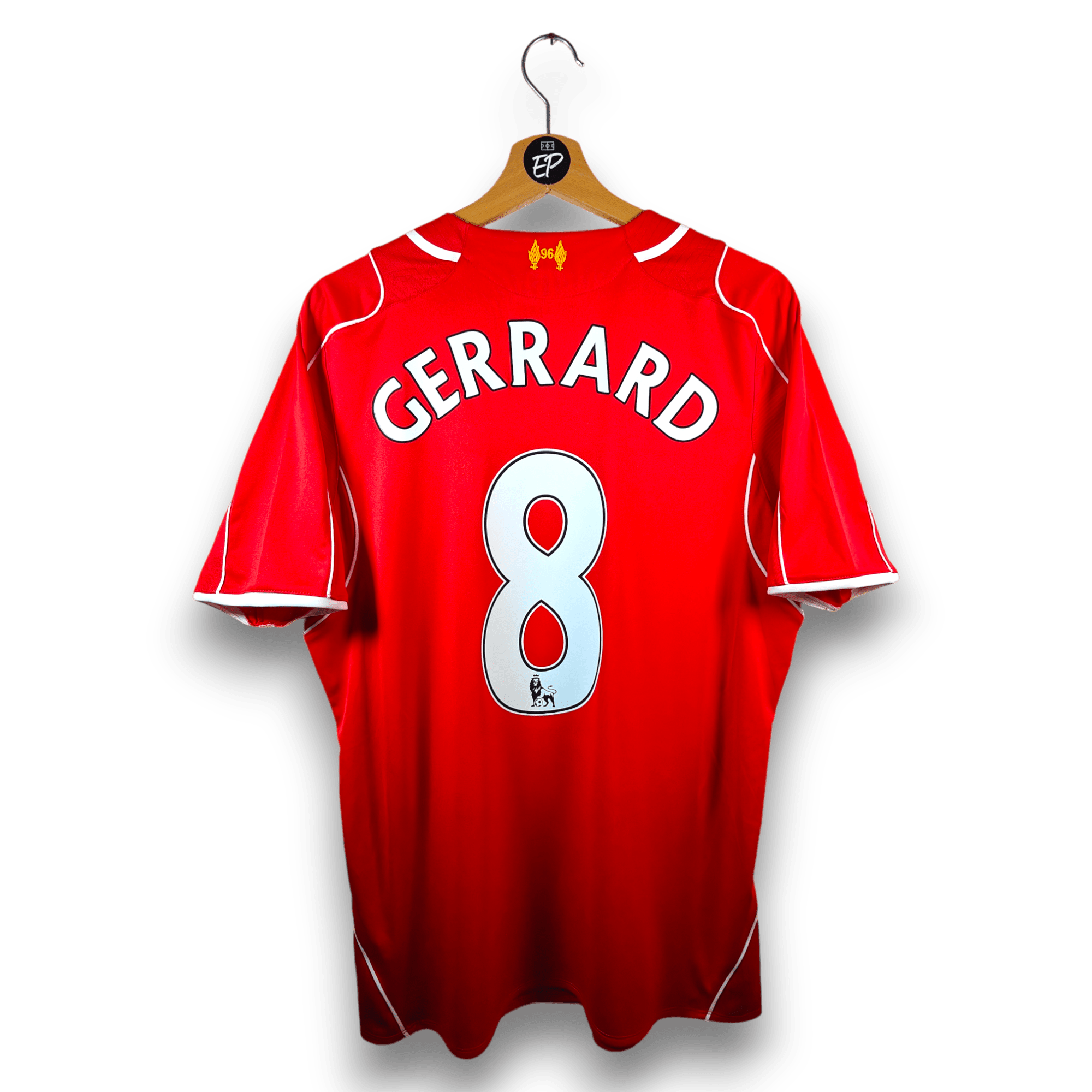 2014-15 Liverpool Home Shirt Gerrard #8 - 9.5/10 - (M) – – Eternal