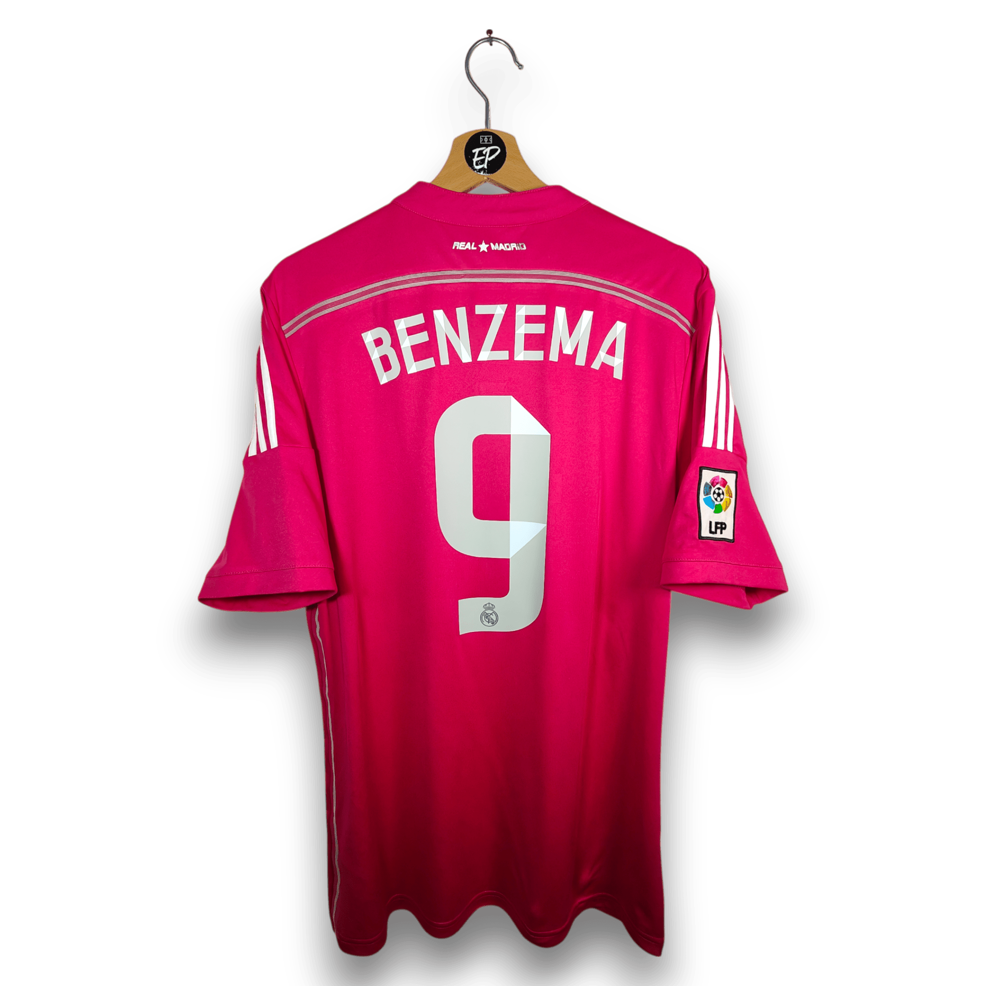 2014-15 Real Madrid Away Shirt Benzema #9 - 9/10 - (L) – M37315