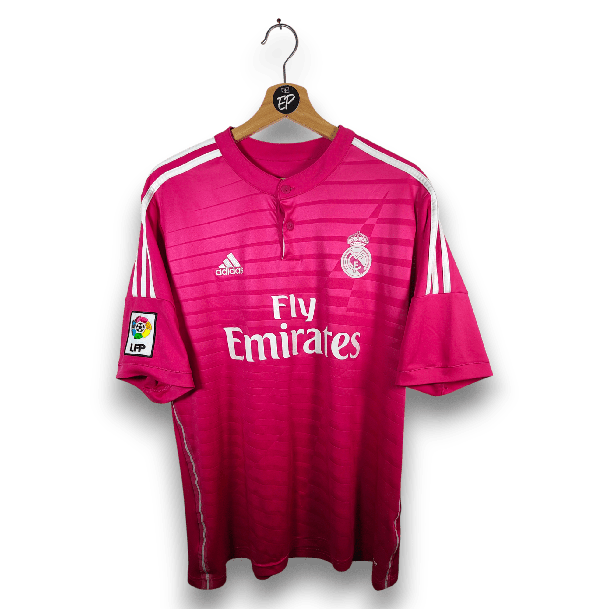 2014-15 RealMadrid Sergio Ramos ユニフォーム REAL MADRID 2014/2015 HOME FOOTBALL SHIRT JERSEY ADIDAS L #4