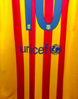 2015 - 16 FC Barcelona Away Shirt Messi 10 (XL) - Eternal Pitch