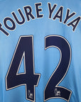 2015 - 16 Manchester City Home Shirt Toure Yaya 42 - 9/10 - (M) - Eternal Pitch