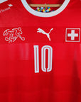 2016 - 17 Switzerland Home Shirt Xhaka 10 - 9/10 - (M) - Eternal Pitch