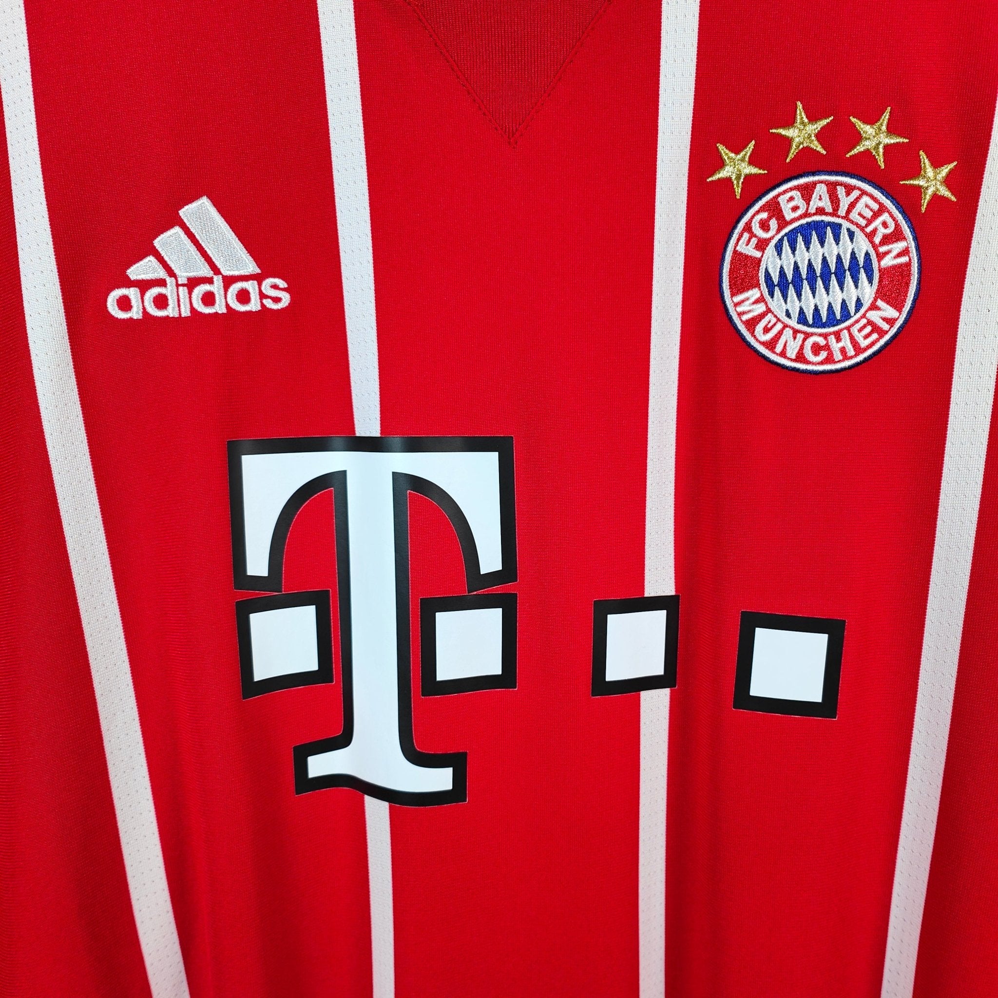 2017-18 Bayern Munich Home Shirt LS Lewandowski #9 - 9/10 - (M