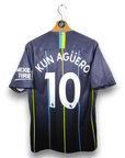 2018 - 19 Manchester City Away Shirt Aguero 10 - 9.5/10 - (M) - Eternal Pitch