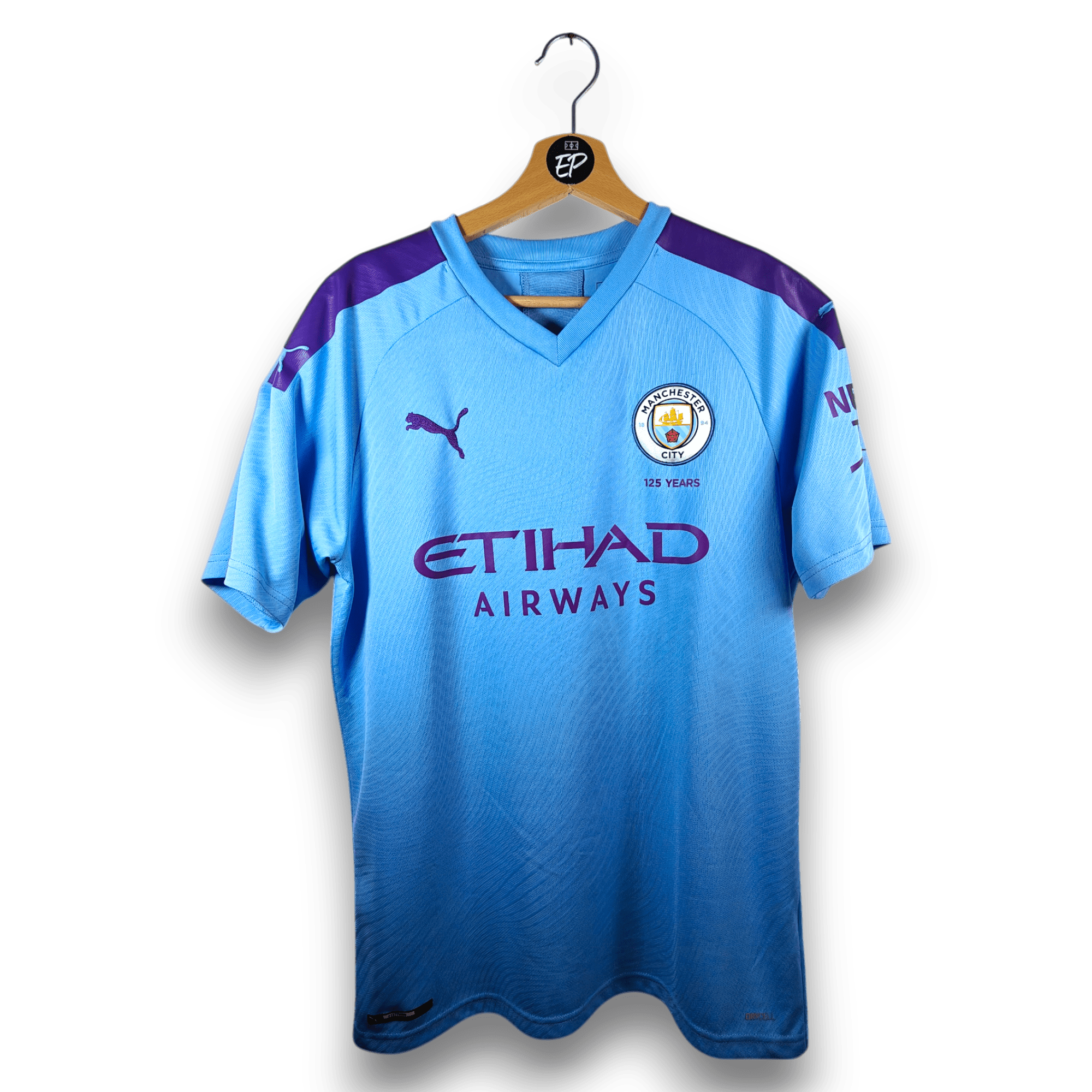 2019-20 Manchester City Home Shirt De Bruyne #17 - 9.5/10 - (M