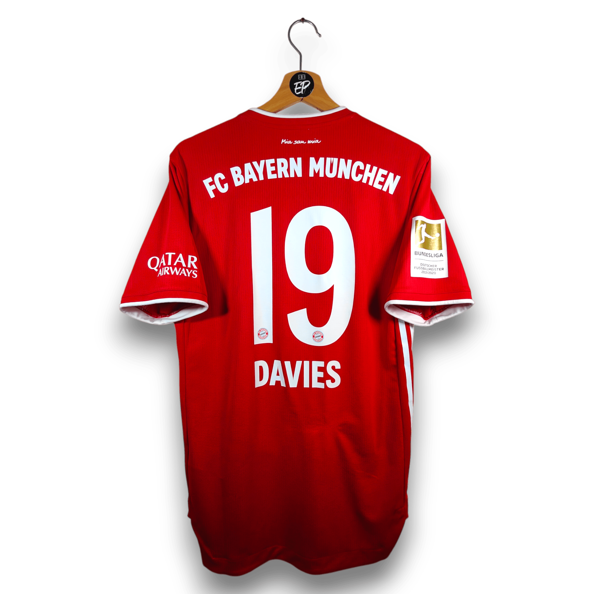 2020-21 Bayern Munich Player Version Home Shirt Davies #19 9/10