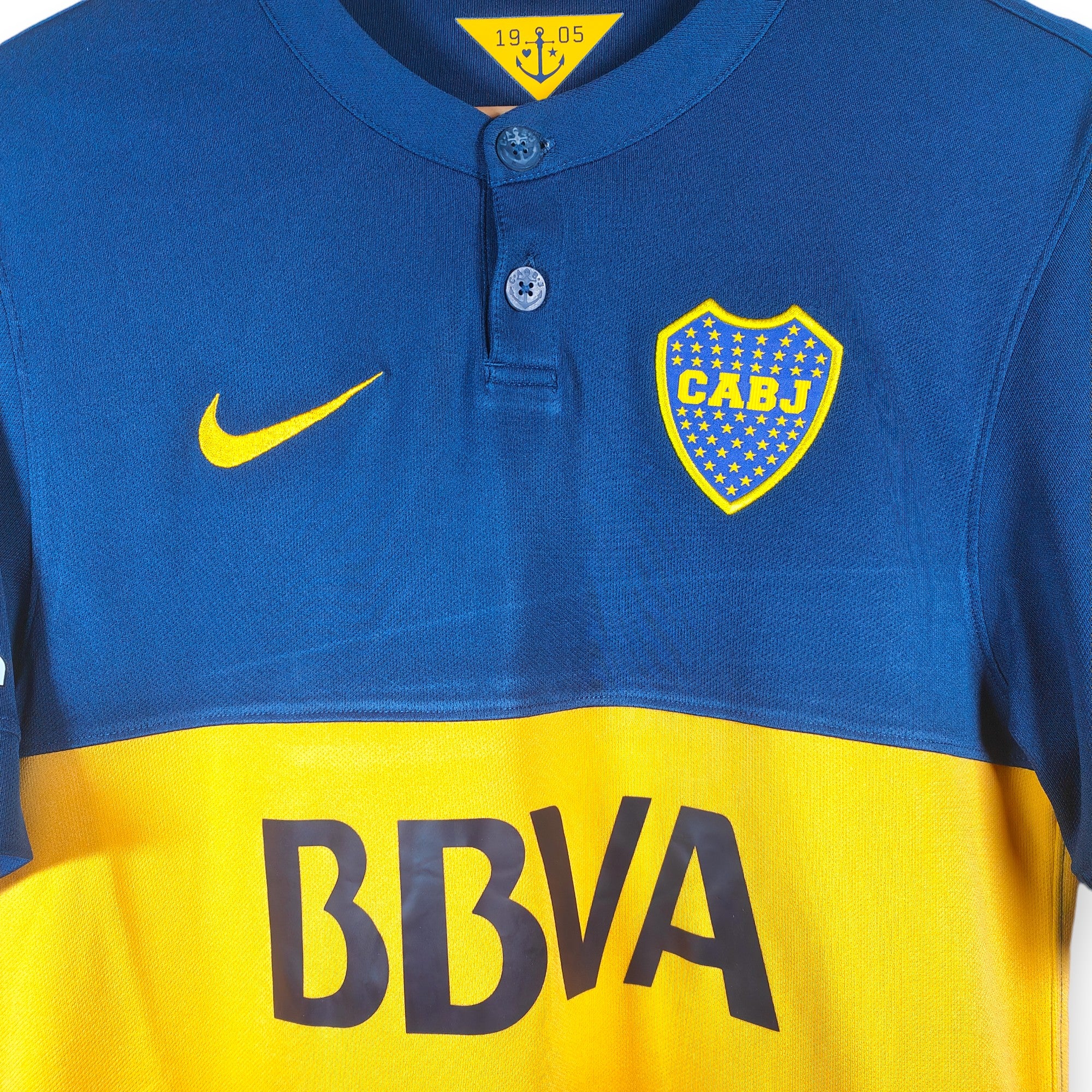 2014-15 Boca Juniors Home Shirt Gago #5 (S) 619145-412 Nike