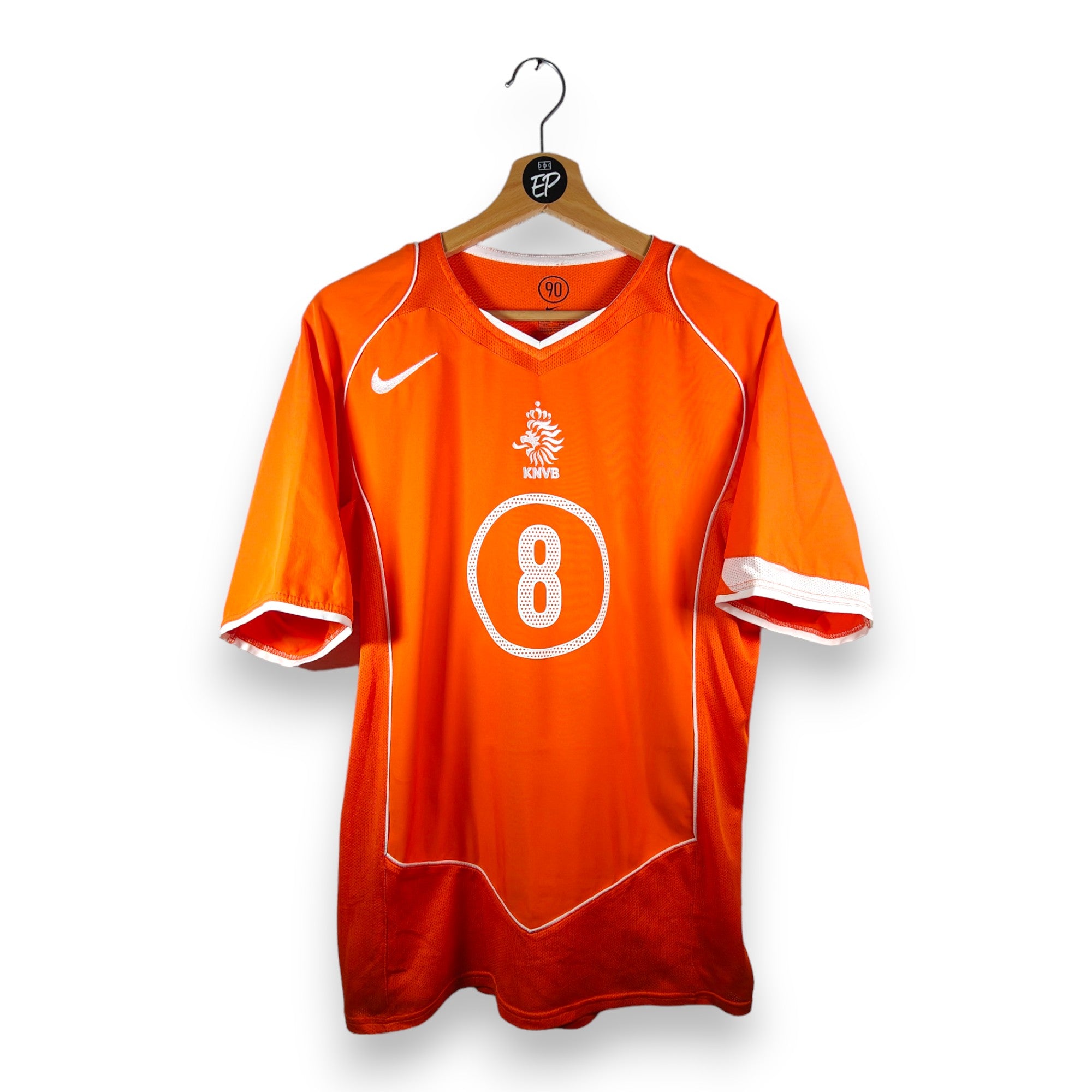 2004-06 Netherlands Home Shirt Davids #8 (M) 116606 Nike