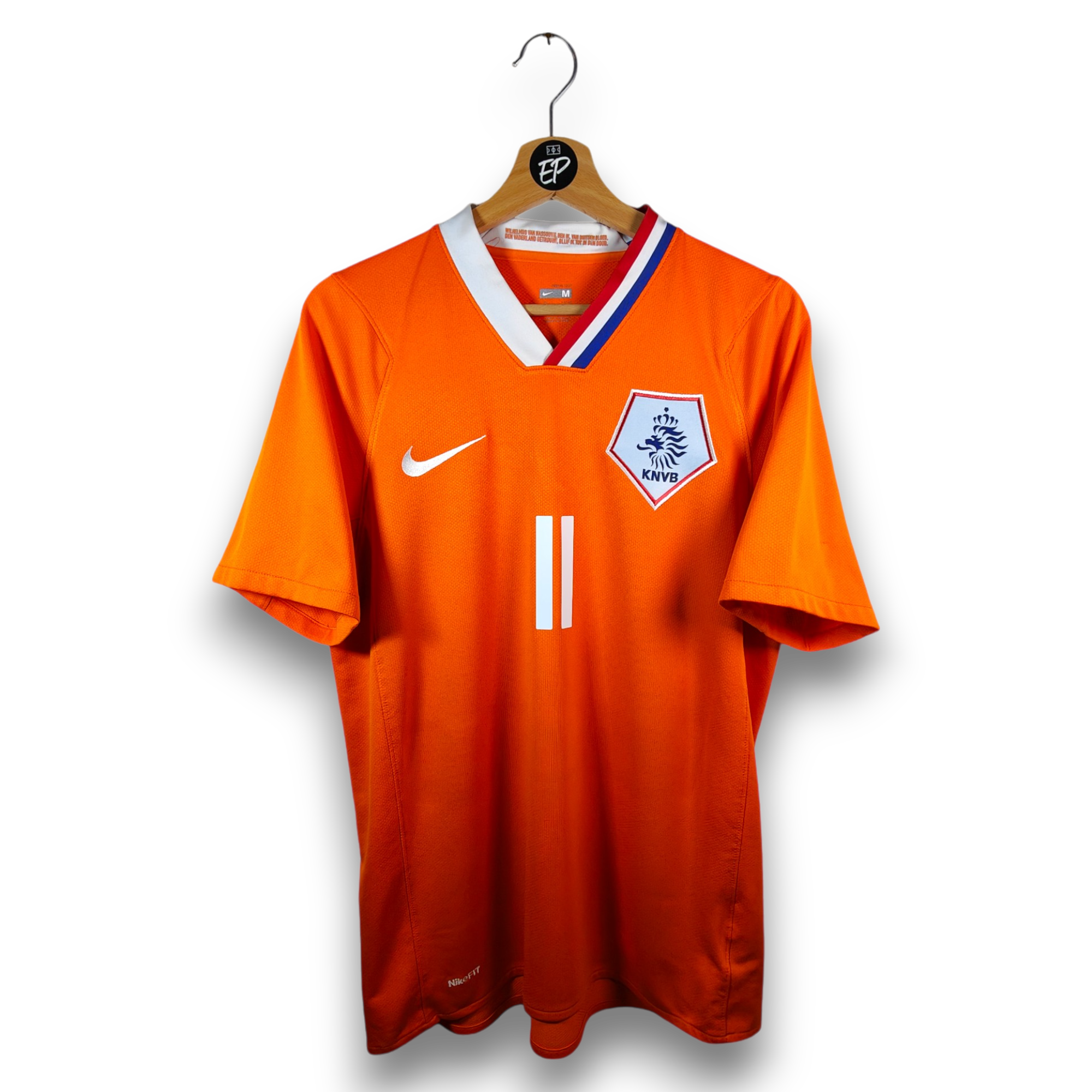 2008-10 Netherlands Home Shirt Robben #11 (M) 265674-815