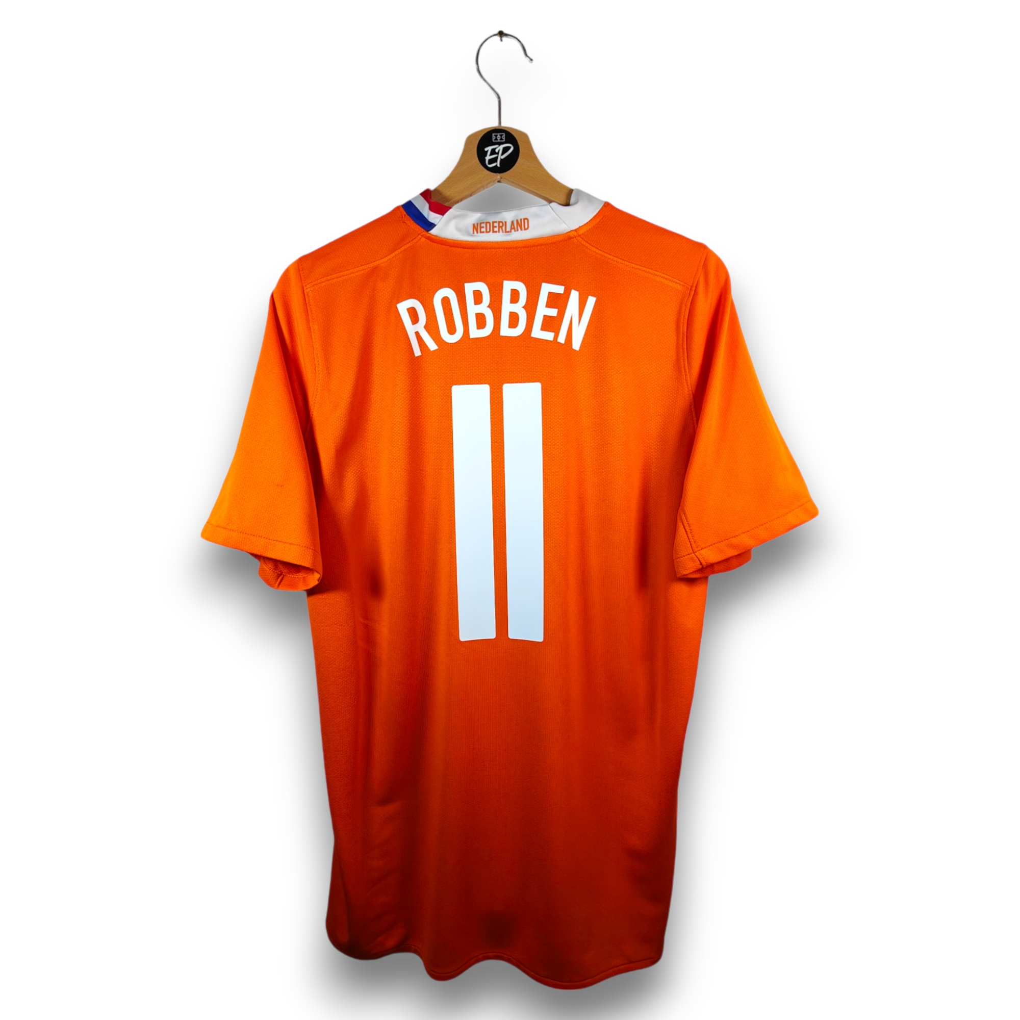応援グッズ Netherlands No.11 ROBBEN 2010-11 Netherlands Home Shirt Robben #11 (L)