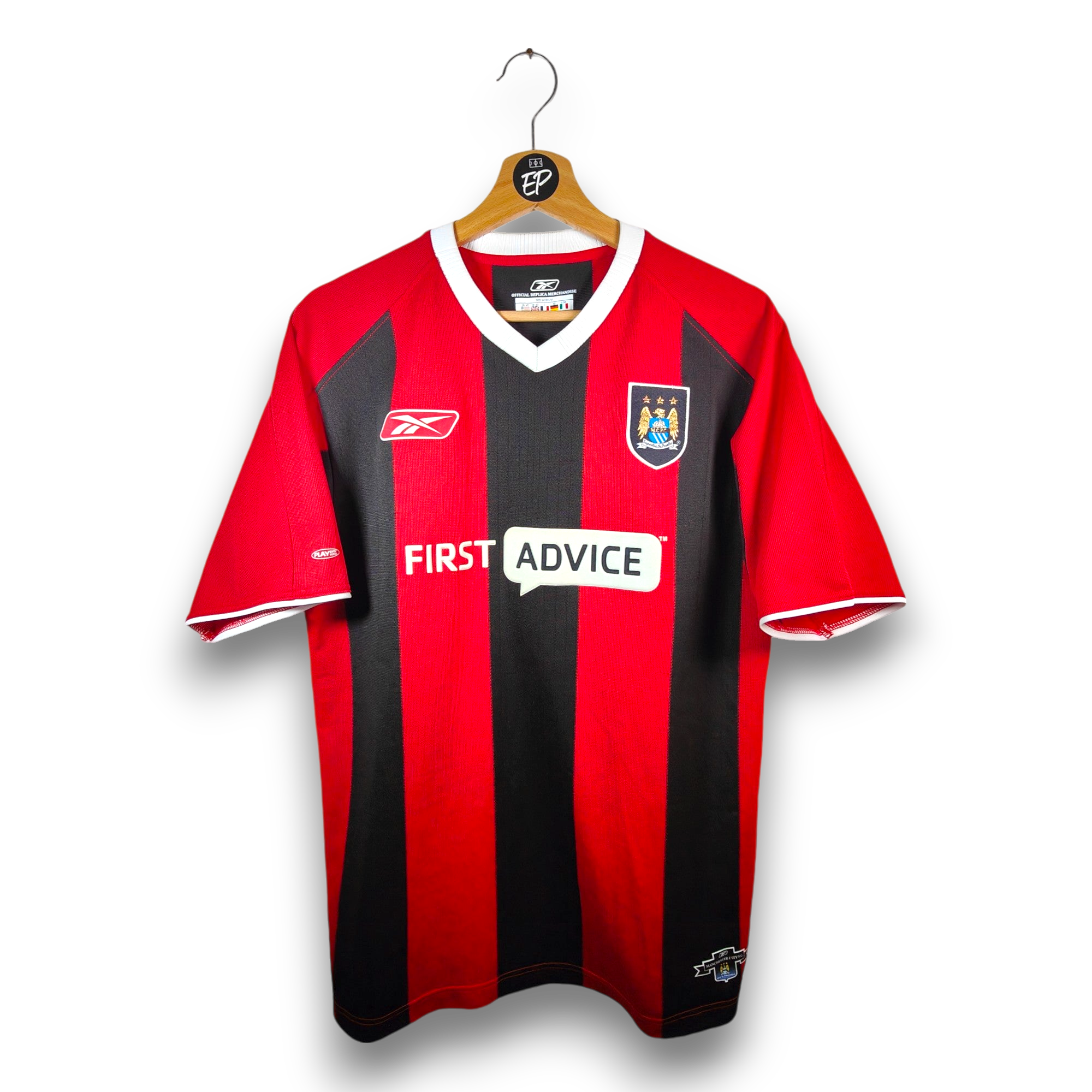 Manchester City 　0304 Away Jersey Manchester City 2003 2004 Away football shirt jersey Le Coq