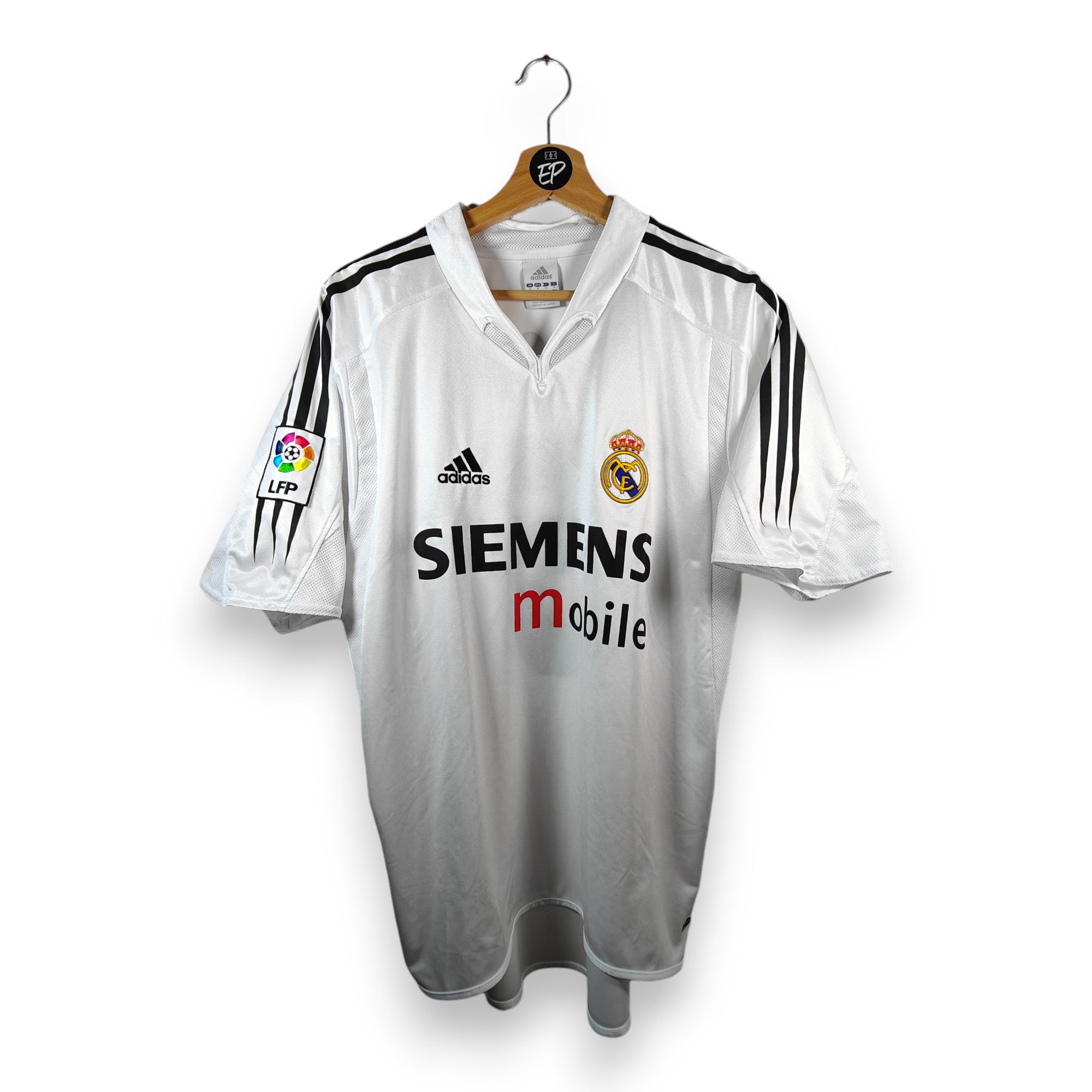 Zidane Real Madrid Adidas Home 2004 2005 deals Soccer Jersey Shirt M SKU# 367842