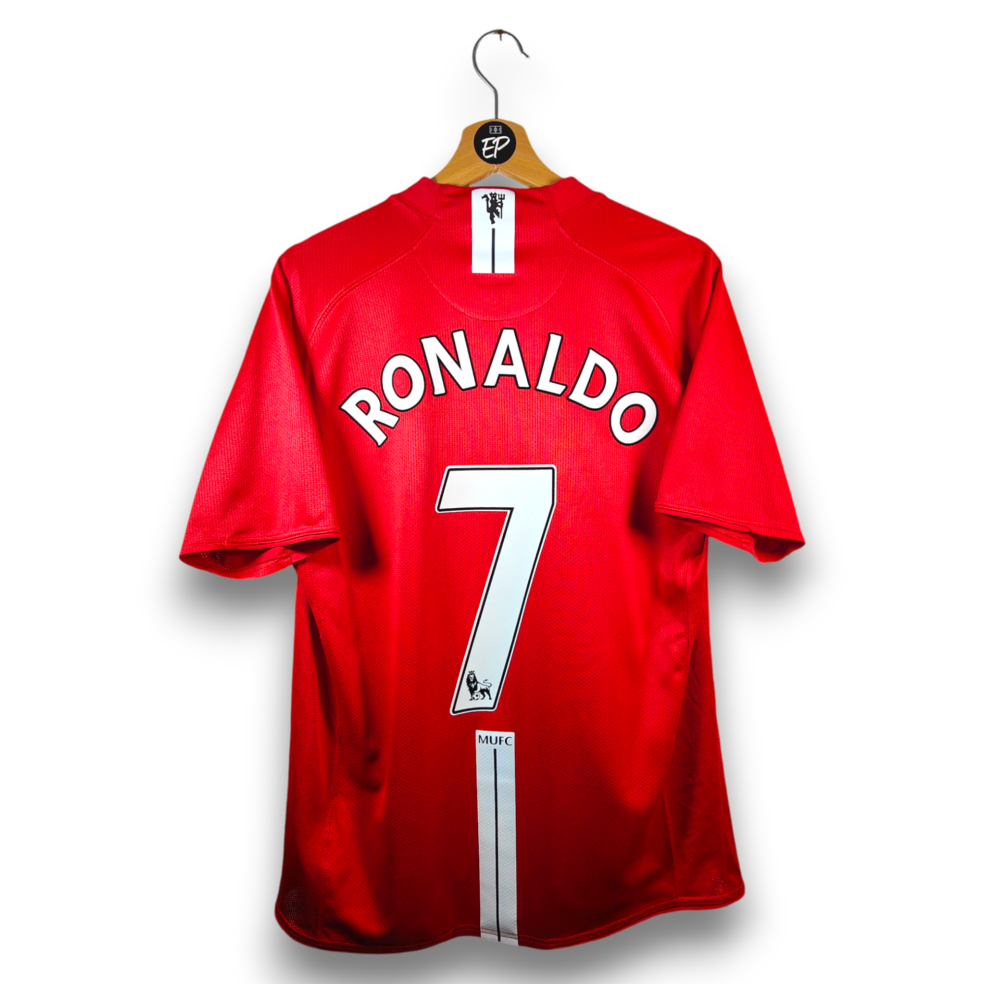 MANCHESTER UNITED 07-09 ホームユニフォーム 2007-09 Manchester United Home Shirt - 8/10 - (L.Boys)