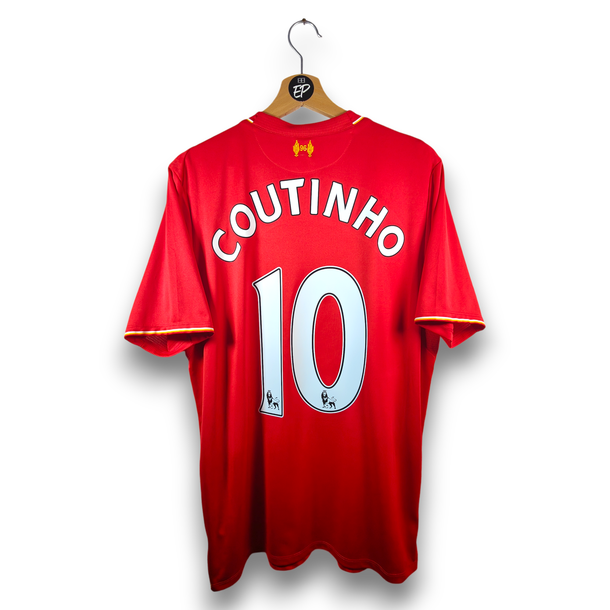 リヴァプール COUTINHO 10番 シャツ Mサイズ 2015-16 Liverpool Home Shirt Coutinho #10 - 9/10 - (M