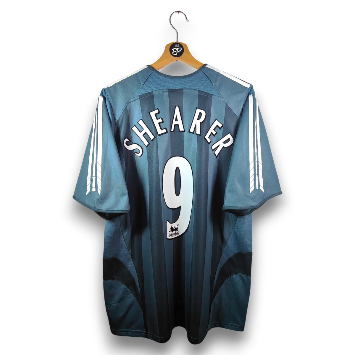 2005-06 Newcastle Away Shirt Shearer #9 - 8.5/10 - (L