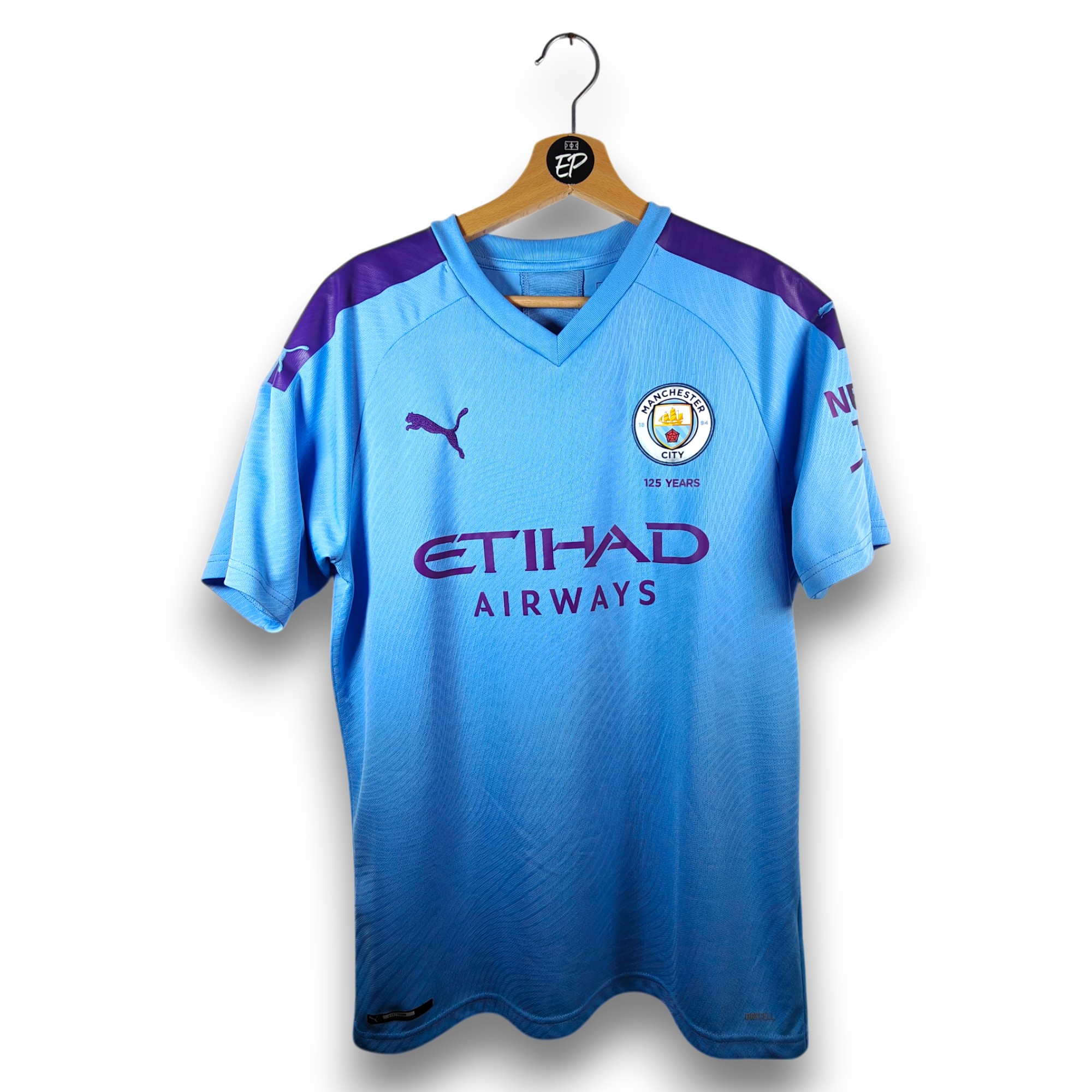 19-20 Manchester City デブライネ #17 2019-20 Manchester City Home Shirt De Bruyne #17 - 9/10 - (M)
