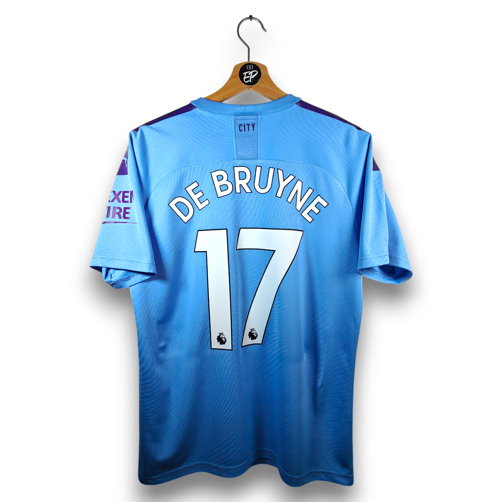 19-20 Manchester City デブライネ #17 2019-20 Manchester City Home Shirt De Bruyne #17 - 9.5/10