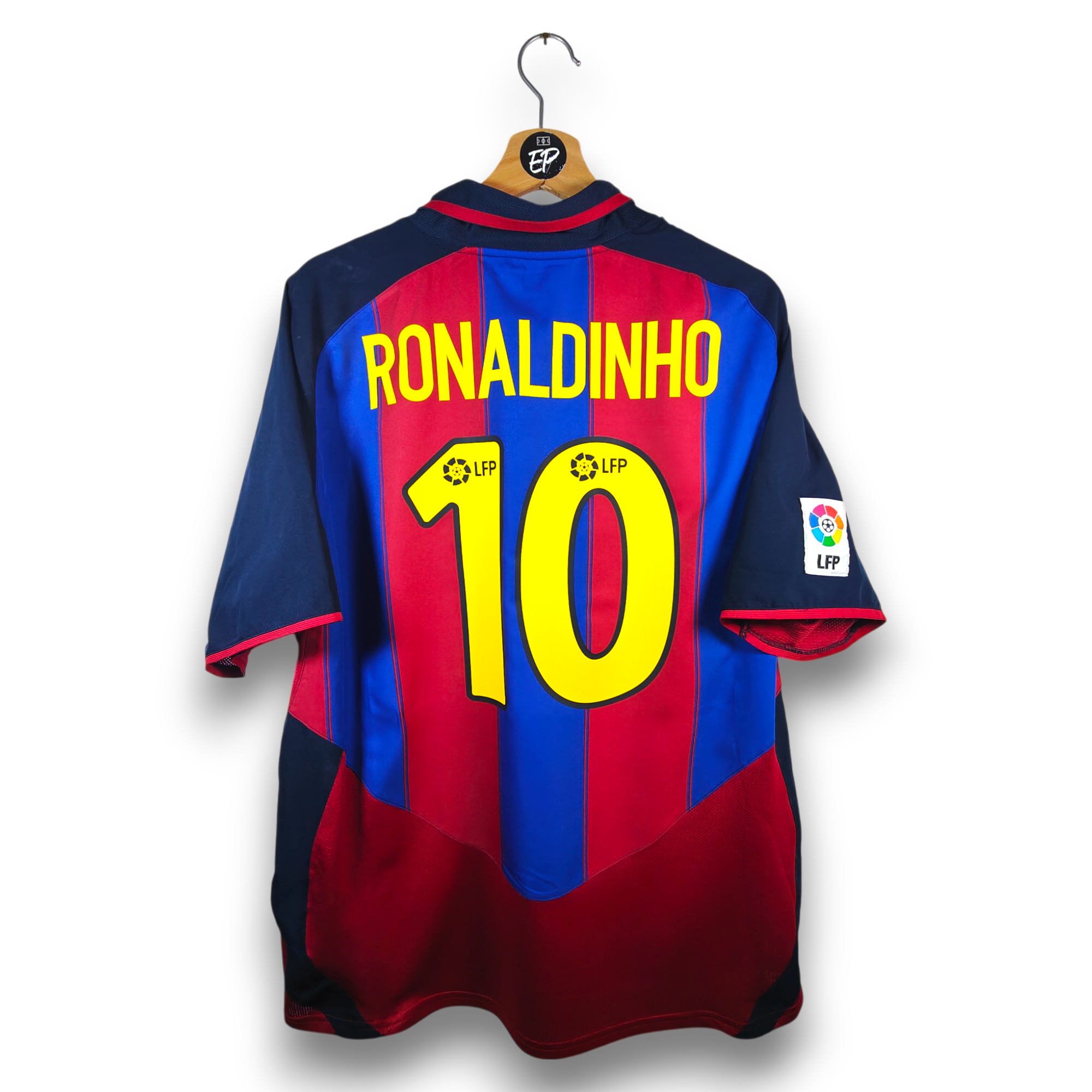 Barcelona 2004 ロナウジーニョ Home レプリカ ユニフォーム FC Barcelona 2004/05 Home Jersey Red Ronaldinho #10 - Etsy