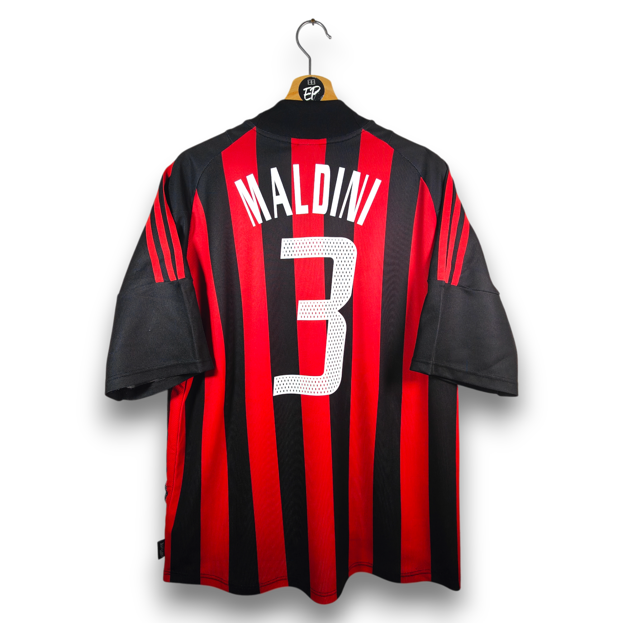 2002-03 AC Milan Home Shirt Maldini #3 (L) 156165 Adidas