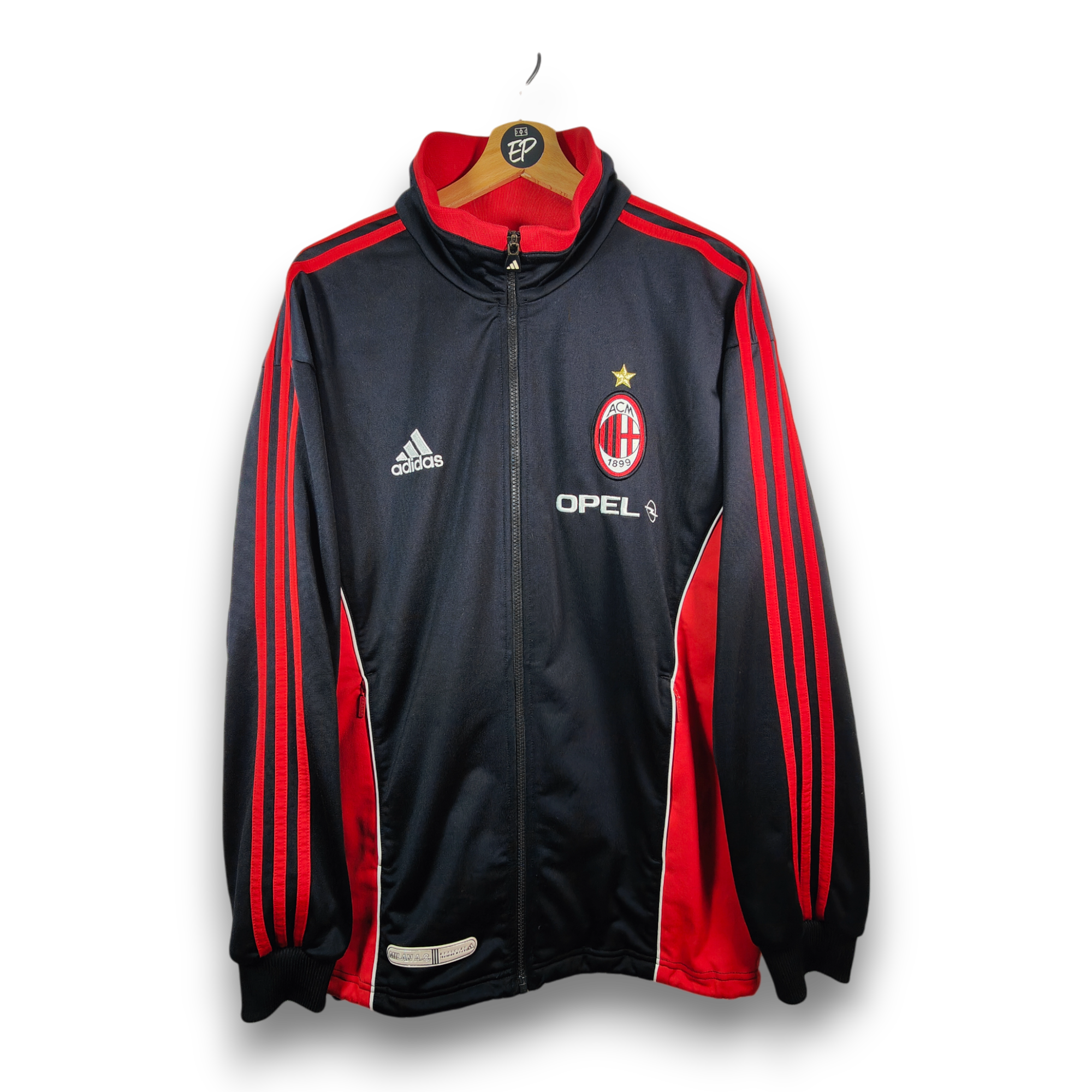 Milan AC Opel Adidas Track Jacket Mens XL | eBay