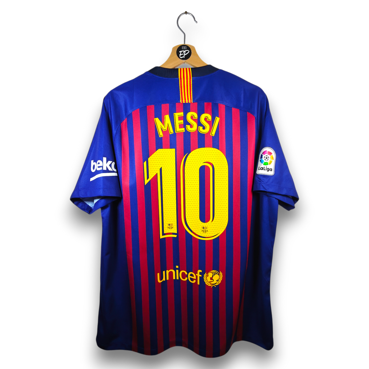 2018-19 FC Barcelona Home Shirt Messi #10 - 9.5/10 - (XL