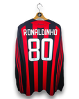 2008-09 AC Milan Home Shirt Ronaldinho LS