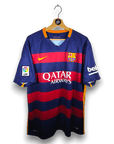 2015-16 FC Barcelona Home Shirt Suarez